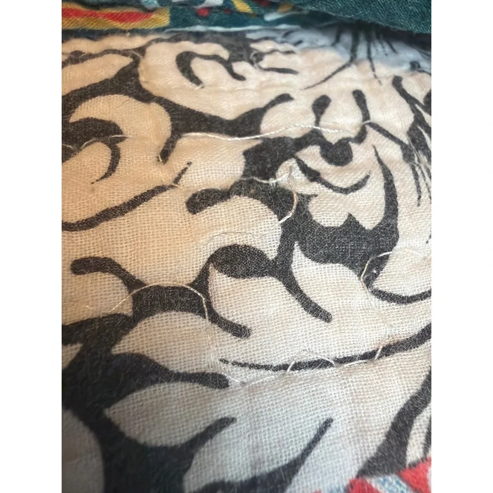 Lush Decor King Quilt Set Bohemian Stripe‎ Reversible 3pc 100 % Cotton Bedding